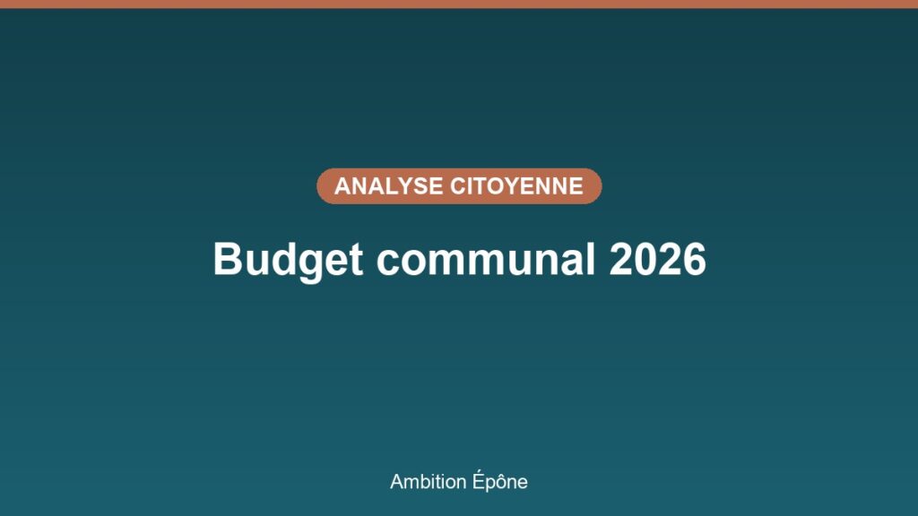 Illustration : budget communal