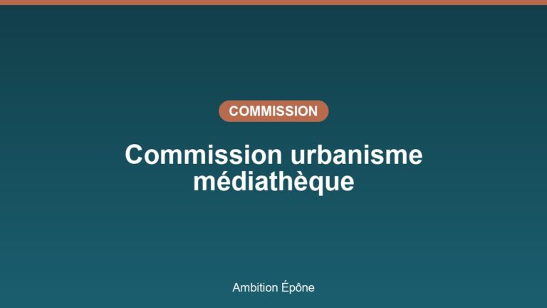 Illustration : commission urbanisme